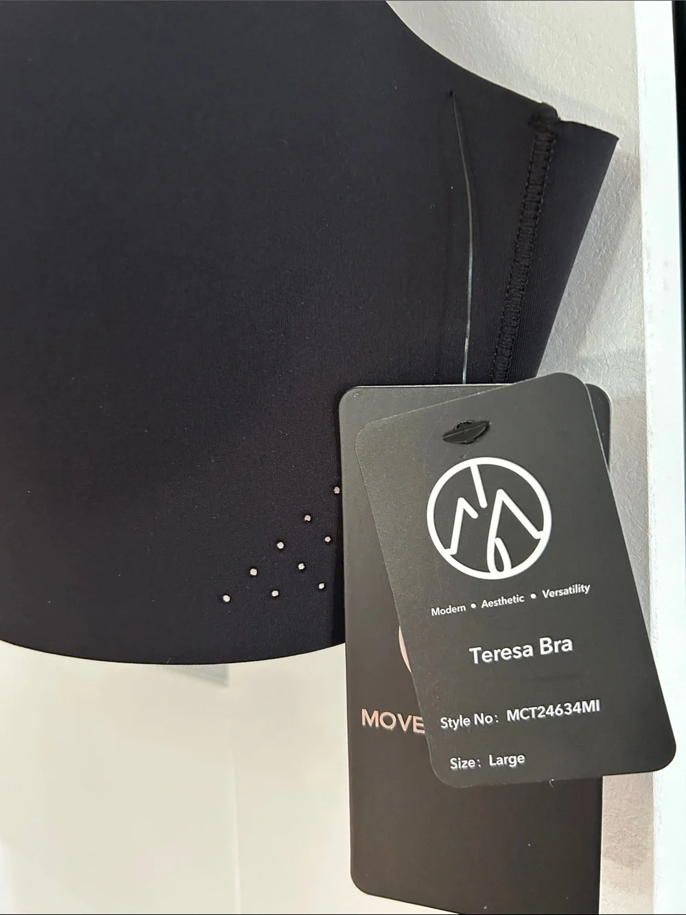 Move Theology Teresa Bra, size Large, black, NWT